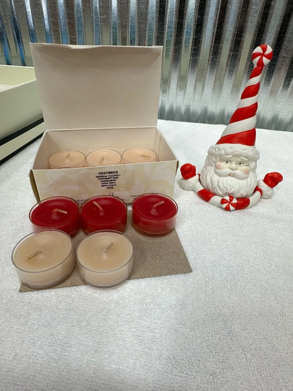 Retired PartyLite Sweets and Treats Christmas Santa Gift Set